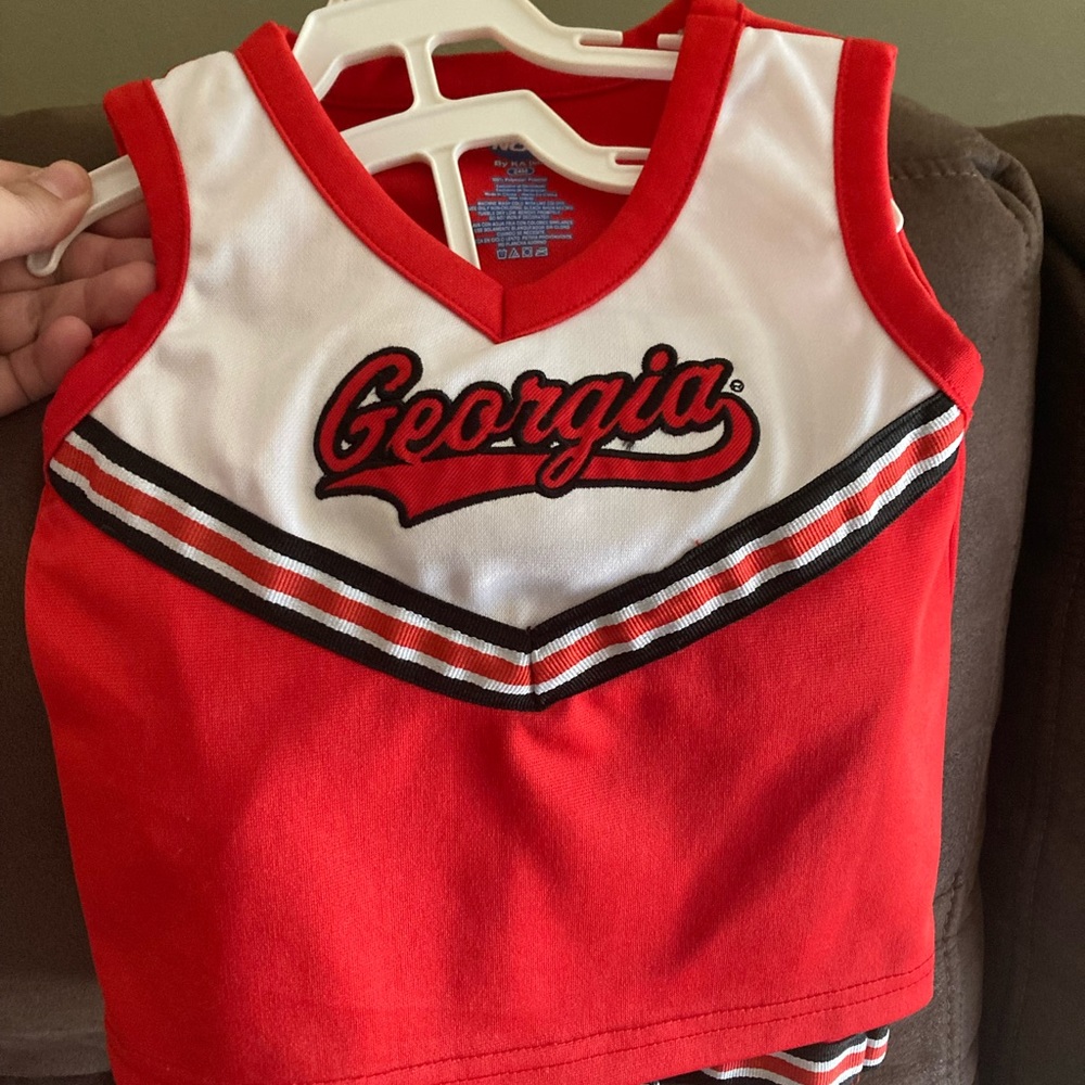Infants Georgia cheerleader outfit